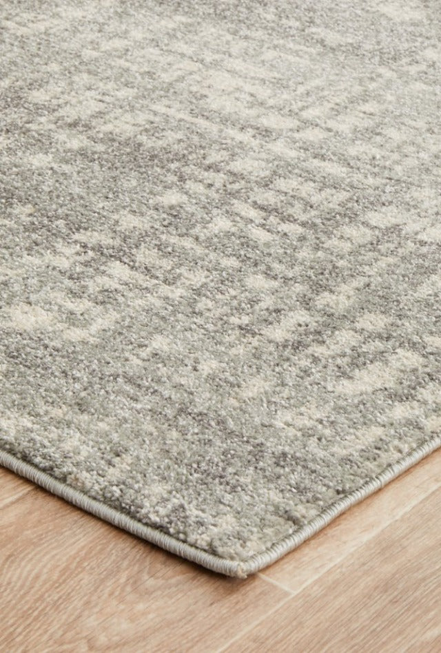 Ashley Premade Hall Runner | Silver Grey