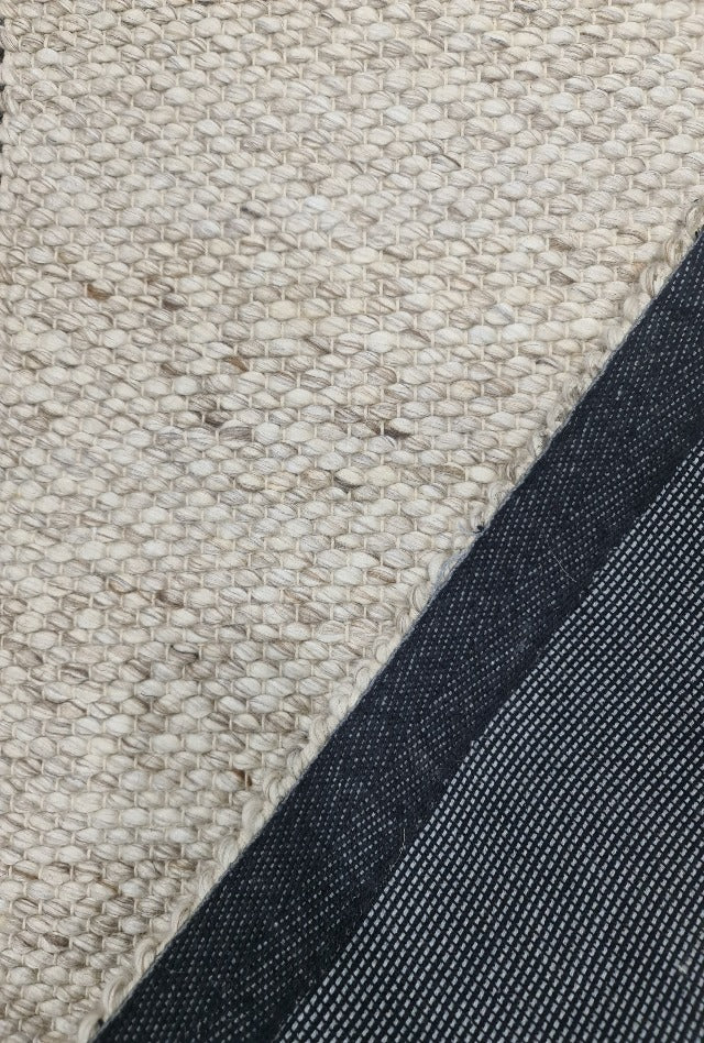 Dropletts Off White & Beige Handmade Wool Hall Runner | Custom Cut Length x 80 cm wide | $95 per metre - ETA Late Nov '25