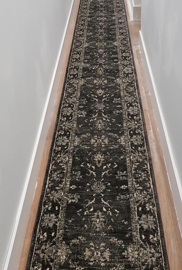 Antalya Charcoal Hall Runner | Custom cut length x 80cm wide | $59 per metre