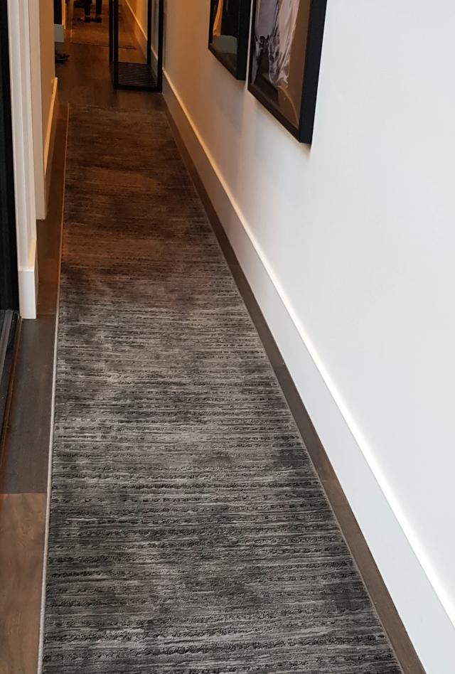 Madrid Dots Charcoal Hall Runner | Custom cut length x 80 cm wide | $69 per metre | Tess & Luke | Hallway Week 2019