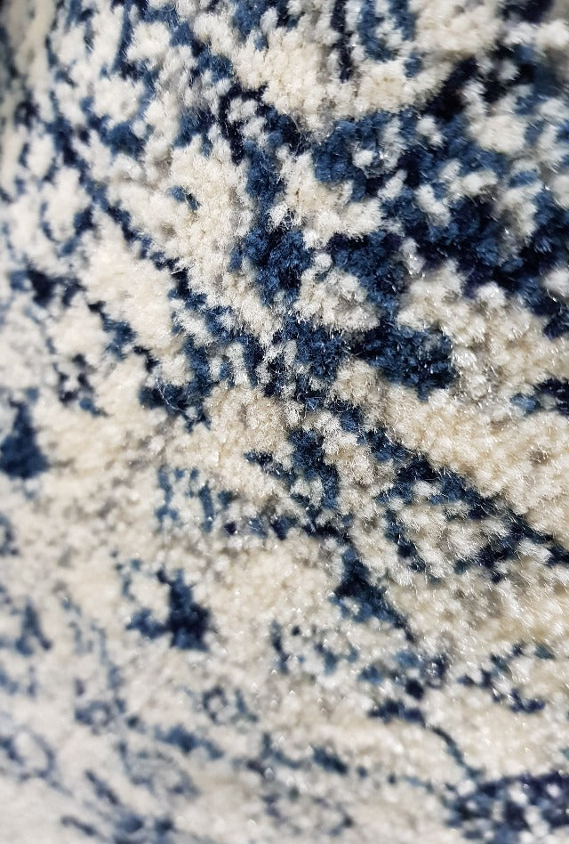 Wedgewood Cream & Blue Tav Hall Runner | Custom cut length x 80cm wide |$59 per metre - ETA Late DEC '25