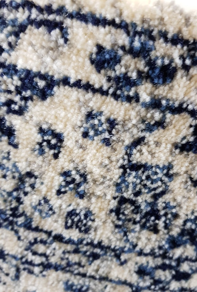 Wedgewood Cream & Blue Tav Hall Runner | Custom cut length x 80cm wide |$59 per metre - ETA Late DEC '25