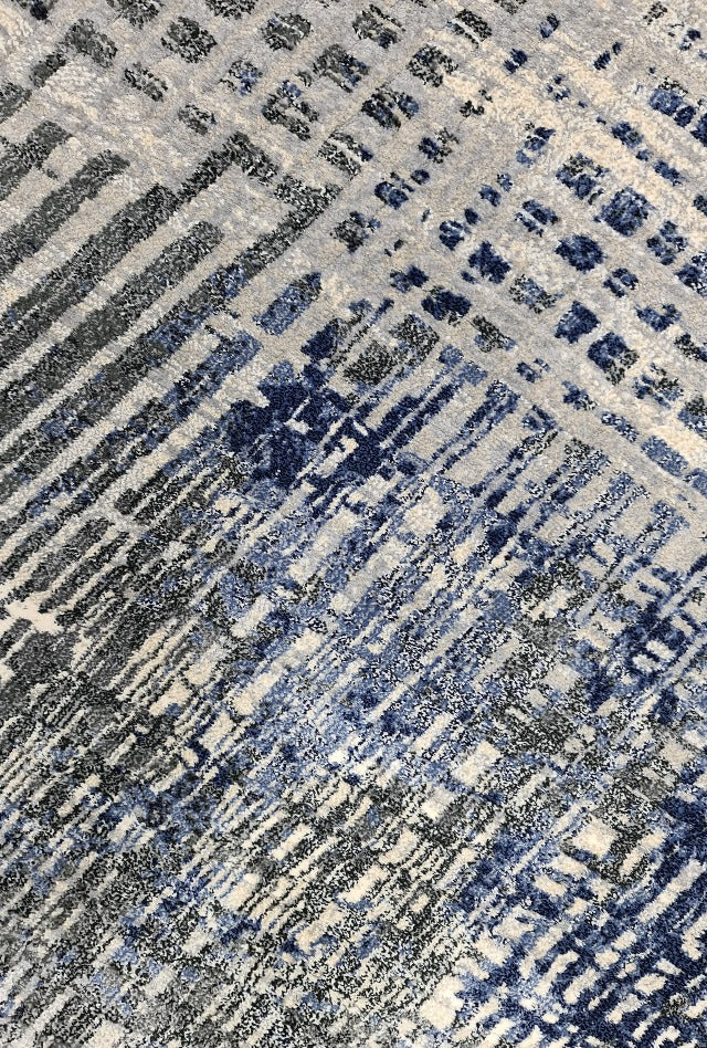 Fraser Rug | Beige Silver Blue