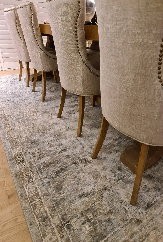 Sterya Rug | Blue Grey | Kirsty & Jessie Living Dining 2021