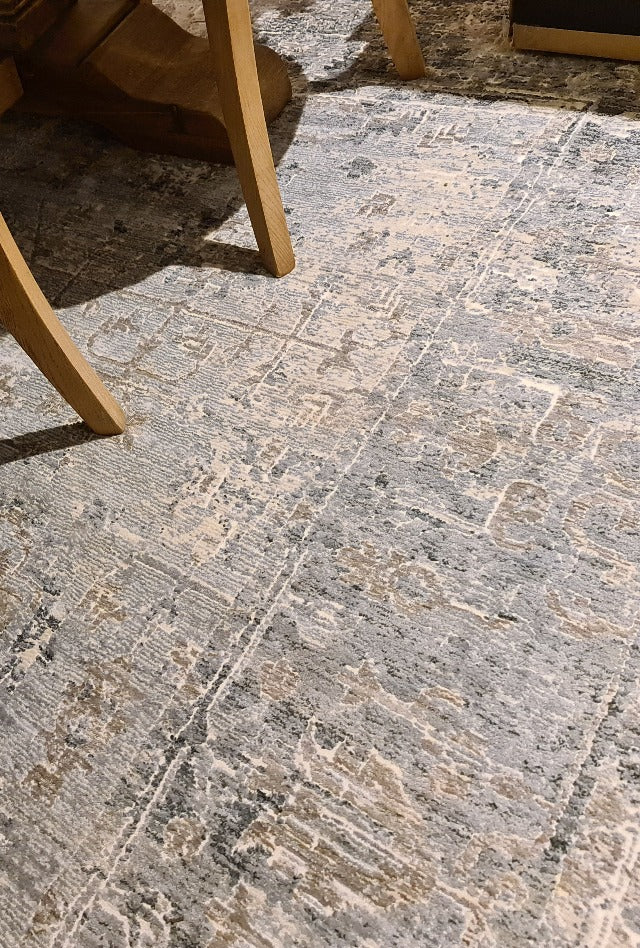 Sterya Rug | Blue Grey | Kirsty & Jessie Living Dining 2021