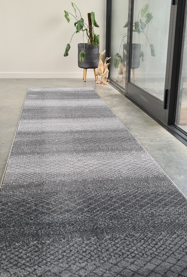 Lagos Tribal Grey Hall Runner | Custom cut length x 80cm wide | $69 per metre