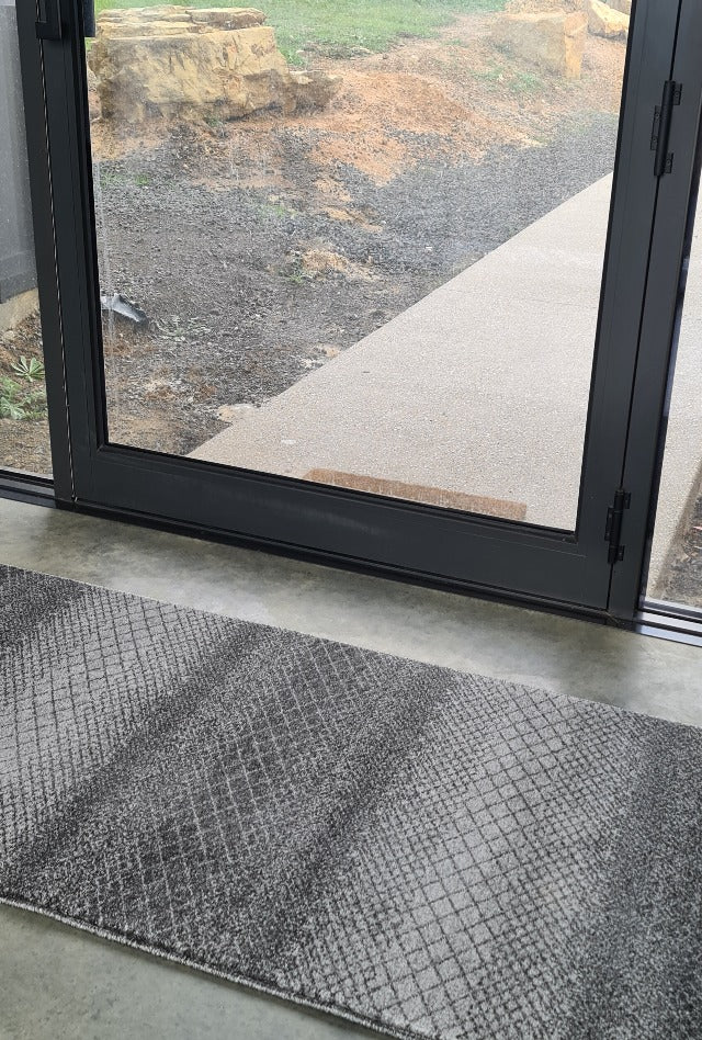 Lagos Tribal Grey Hall Runner | Custom cut length x 80cm wide | $69 per metre