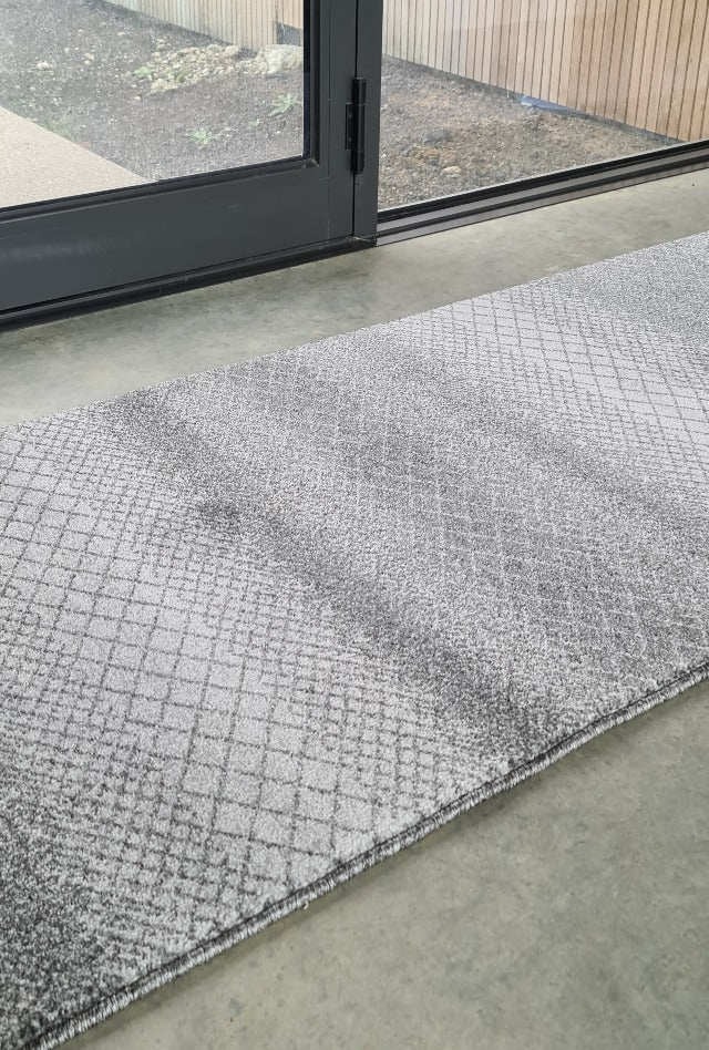 Lagos Tribal Grey Hall Runner | Custom cut length x 80cm wide | $69 per metre