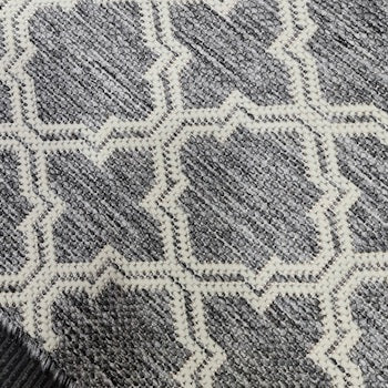 Lattice Seaspray Runner | Silver/Off White | Custom Cut Length x 66cm wide | $39 per metre