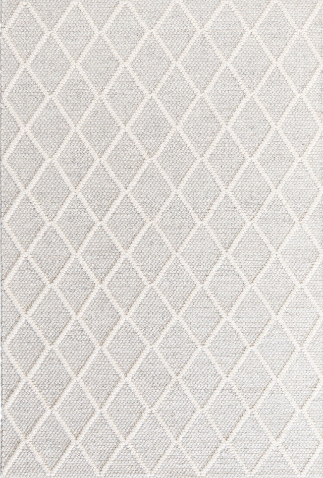 Ivy Wool Rug | Silver & Cream