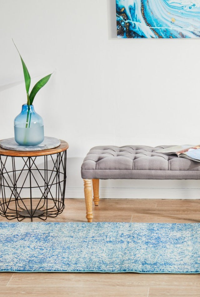 Charmed Pre-made Hall Runner | Turquoise Royal-Blue