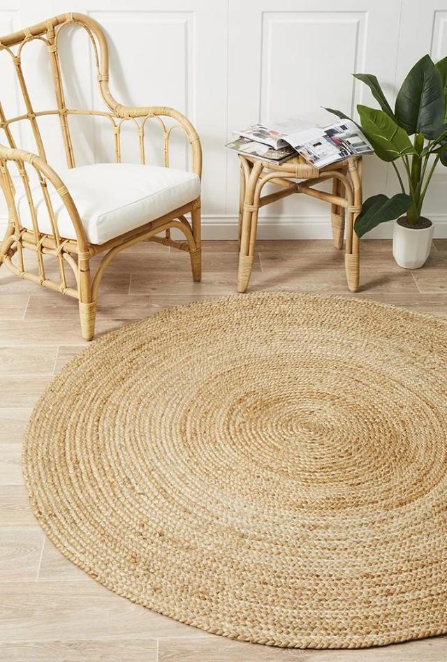 Round Jute Rug | Natural