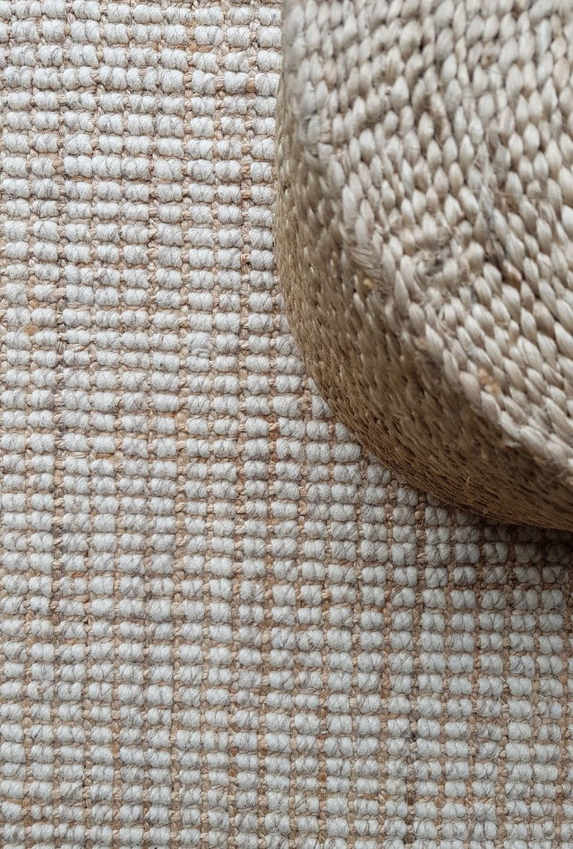 Ellora Natural Rug | Jute & Wool | Deb & Andy | Living Area 2019