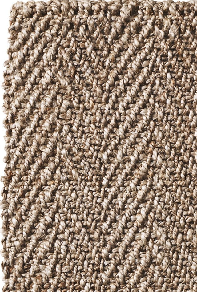 Herringbone Jute Rug | Natural Silver