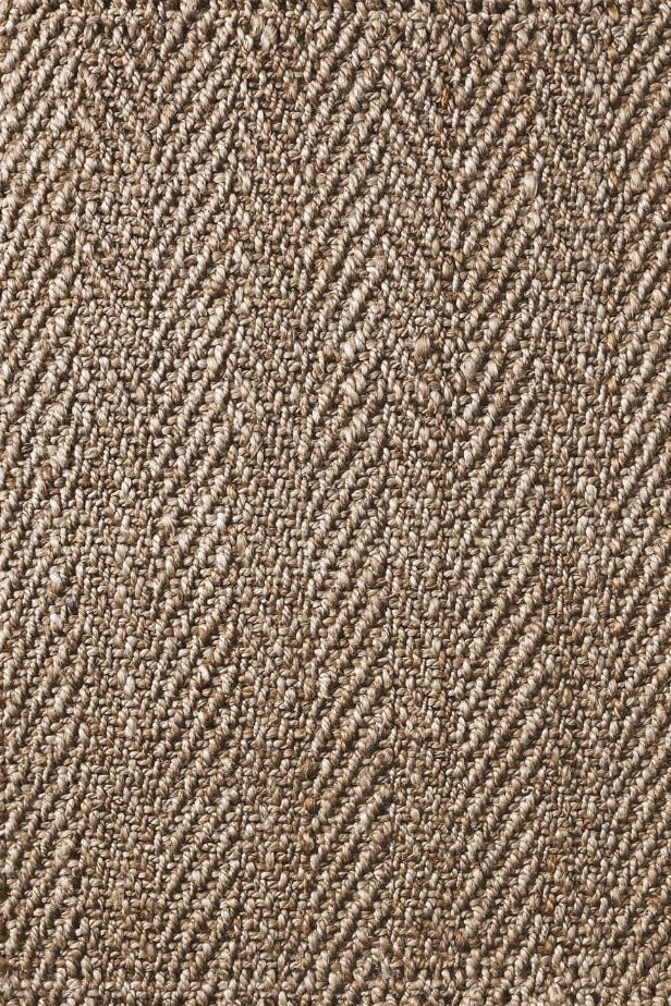 Herringbone Jute Rug | Natural Silver