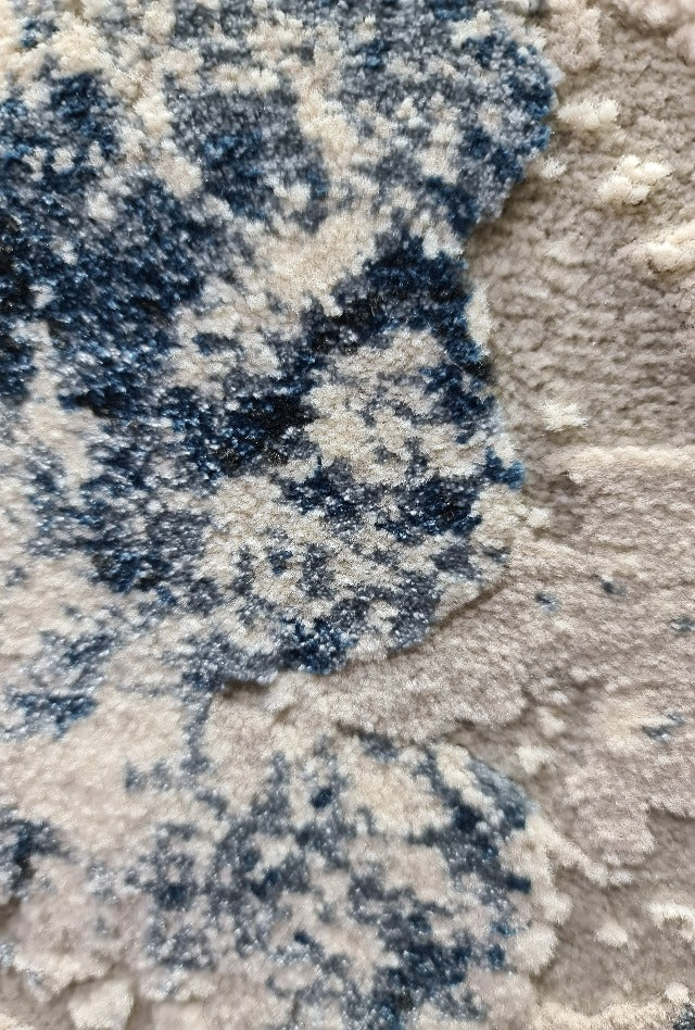 Closeup of the pile fibres in a rug