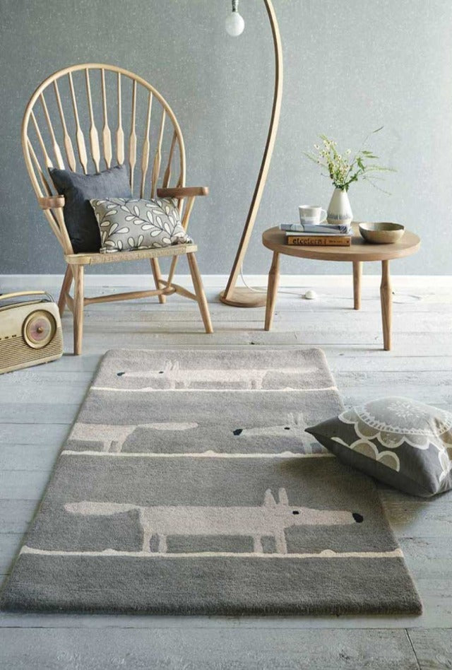 Scion Mr Fox Silver Designer Rug | by Brink & Campman