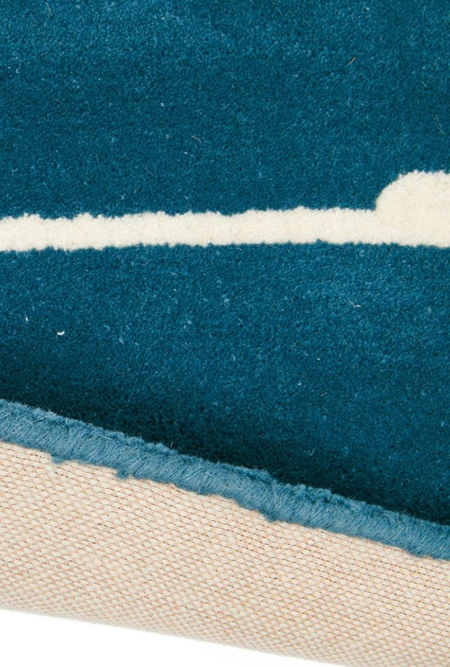 Scion Mr Fox Denim Designer Rug | by Brink & Campman