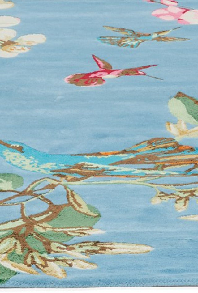 Wedgwood Hummingbird Blue Designer Rug | by Brink & Campman