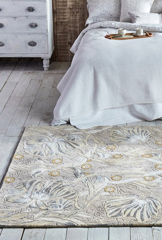 Pimpernel Linen Designer Rug | By Morris & Co