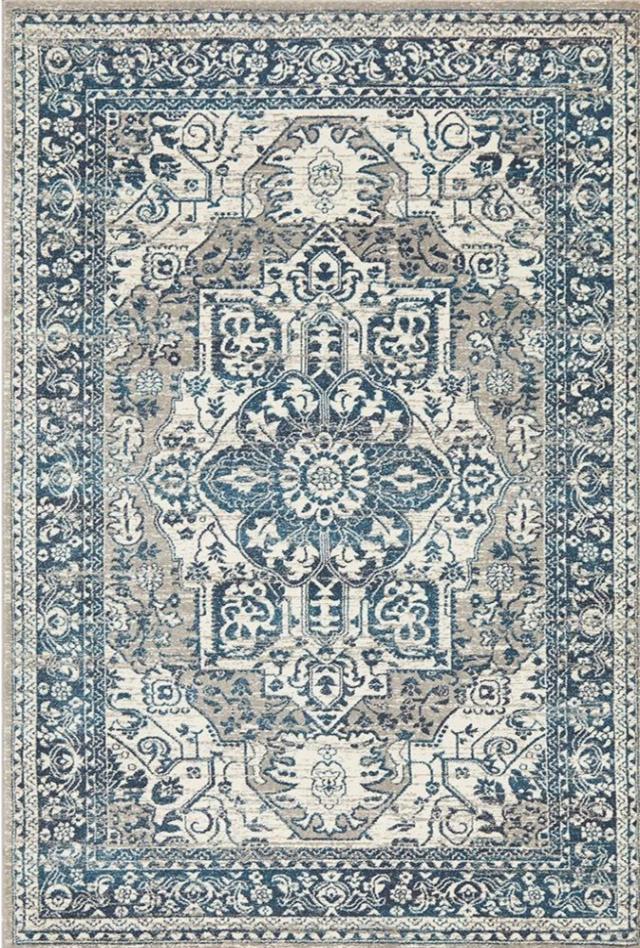 Babylon 207 Blue Area Rug available in extra large size, circle and runner