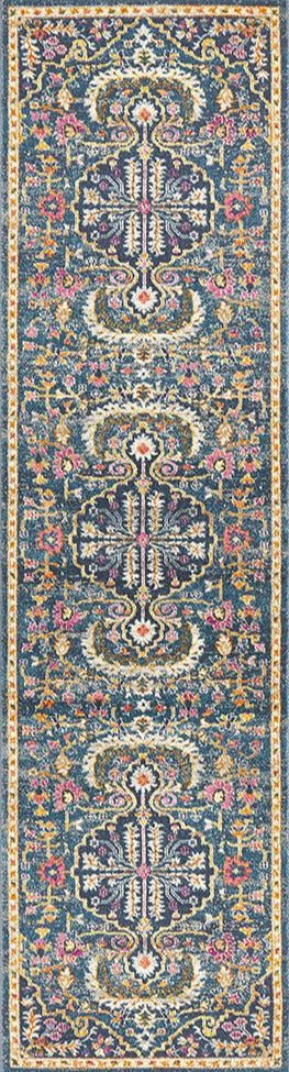 Babylon 209 Navy Runner Rug