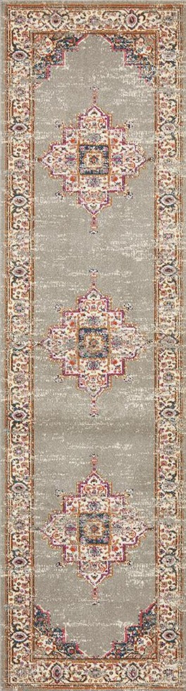 Babylon 211 Grey  Runner Rug