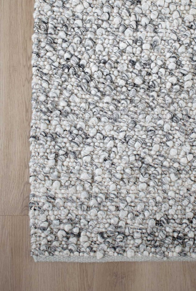 Boucle Wool Rug | Smoke - Enquire now for availability
