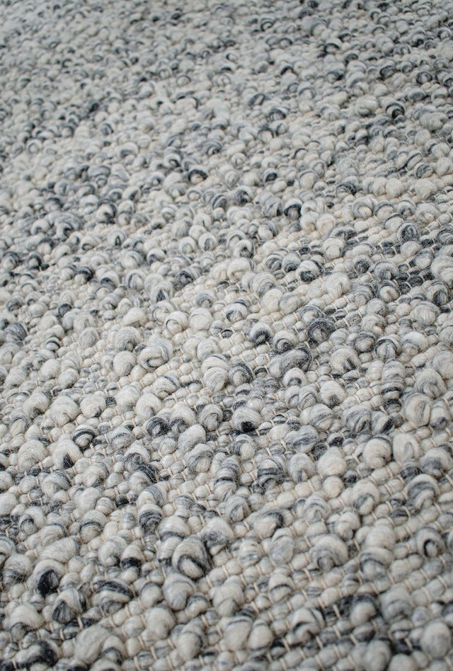 Boucle Wool Rug | Smoke - Enquire now for availability