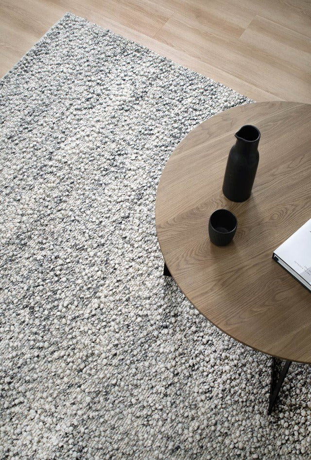 Boucle Wool Rug | Smoke - Enquire now for availability