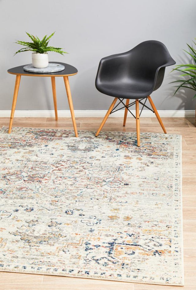 Ankara 911 Rug | Silver & Multi