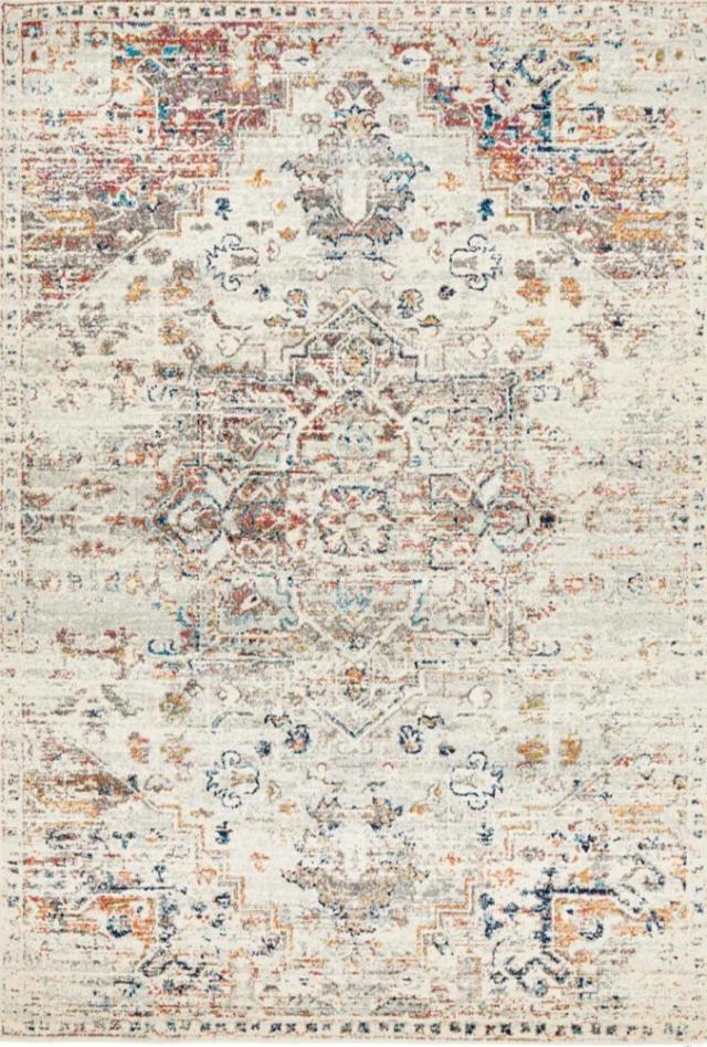 Ankara 911 Rug | Silver & Multi