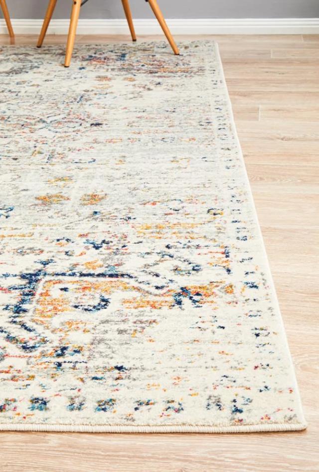 Ankara 911 Rug | Silver & Multi