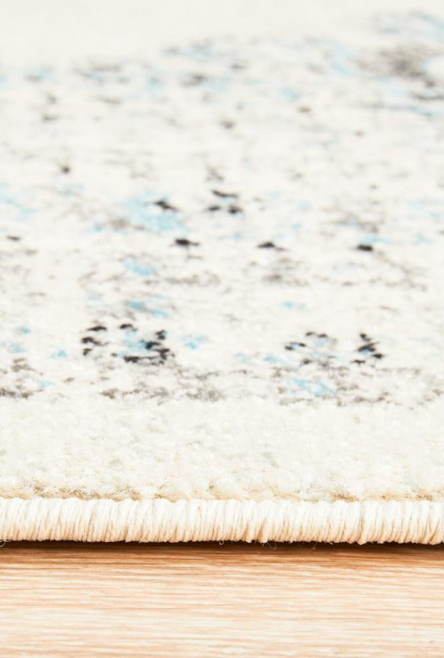 Lace 922 Rug | White & Blue