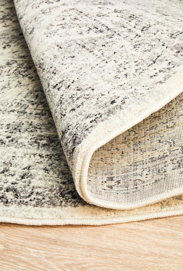 Mosaic 999 Round Rug | Grey