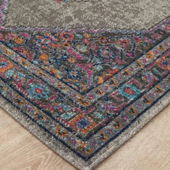 Eternal Poly & Cotton Transitional Runner | Light Grey, Multi