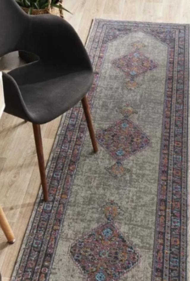 Eternal Poly & Cotton Transitional Runner | Light Grey, Multi