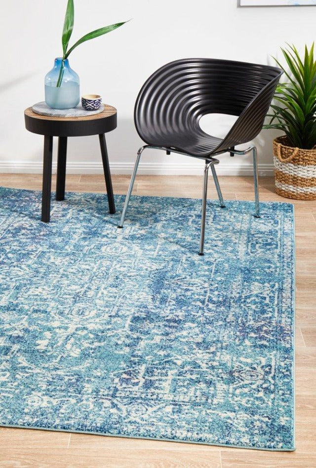 Charmed Rug | Turquoise Royal-blue