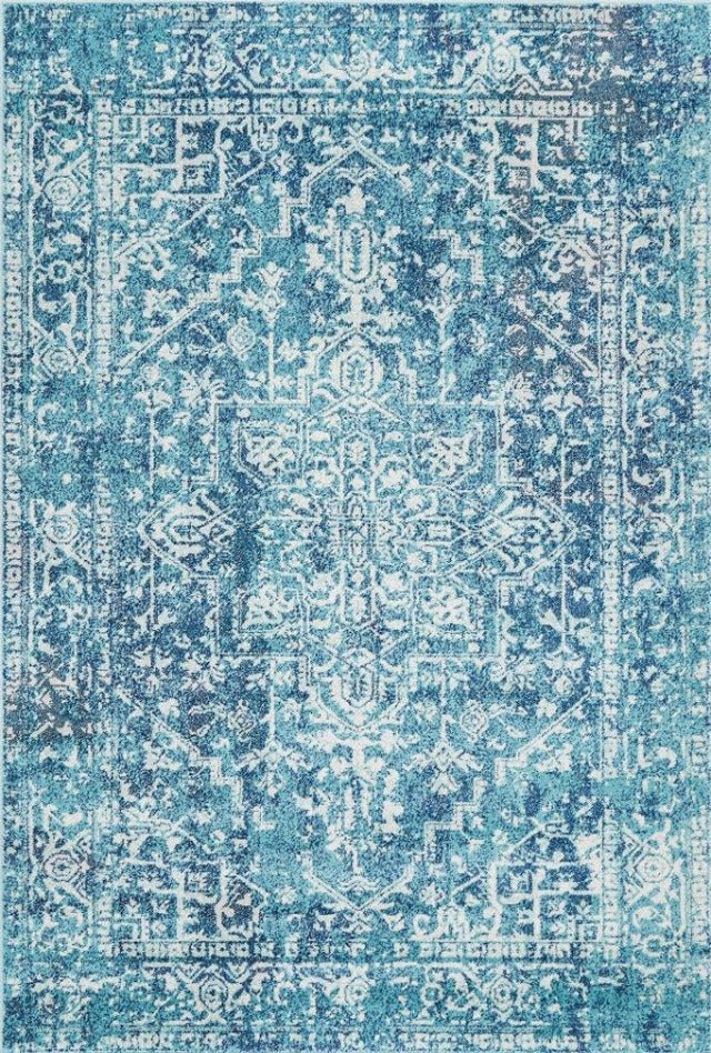 Charmed Rug | Turquoise Royal-blue