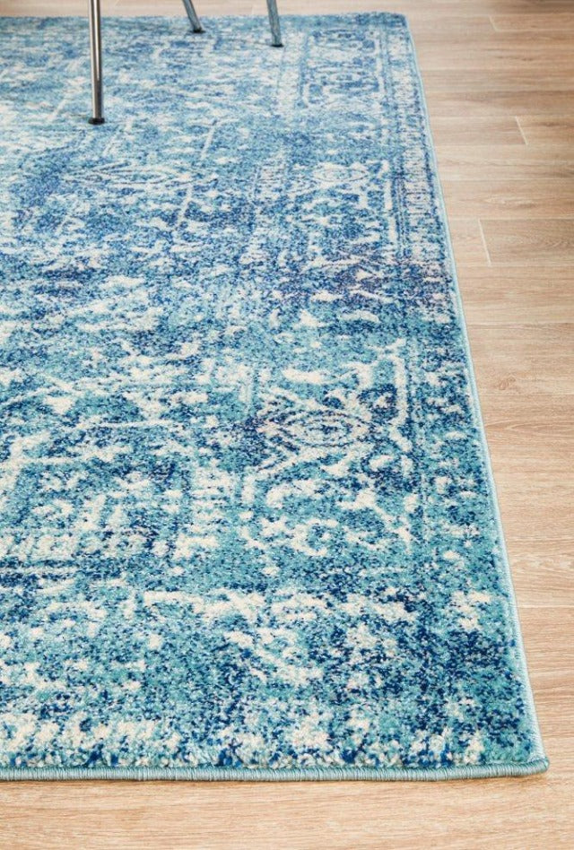 Charmed Rug | Turquoise Royal-blue