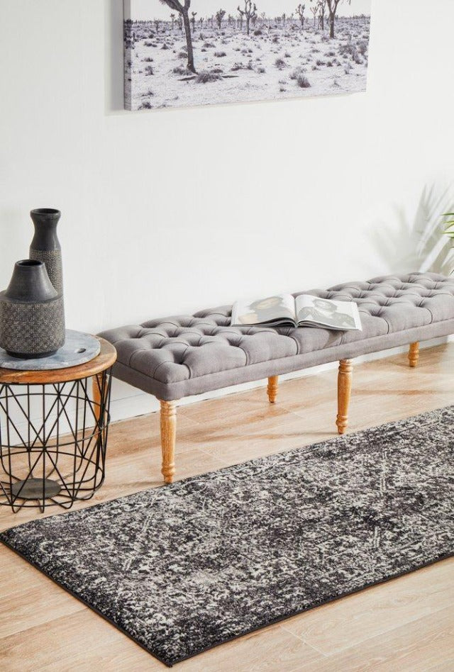 Charmed Pre-made Hall Runner | Charcoal