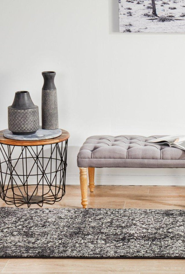 Charmed Pre-made Hall Runner | Charcoal