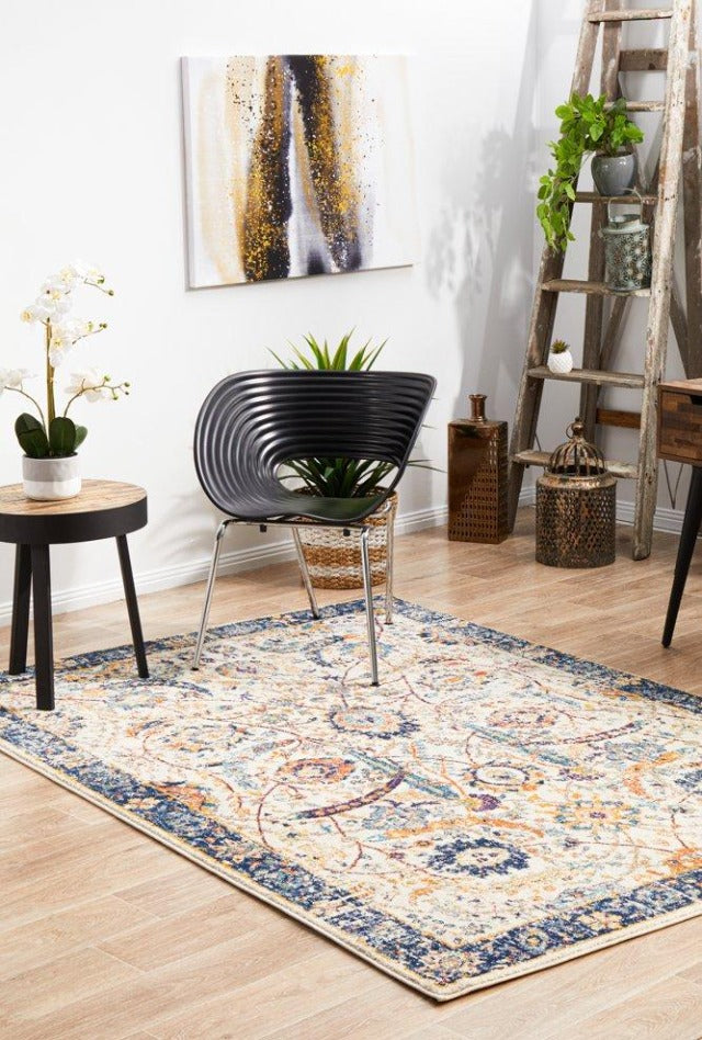 Peacock Distressed Rug | Multi