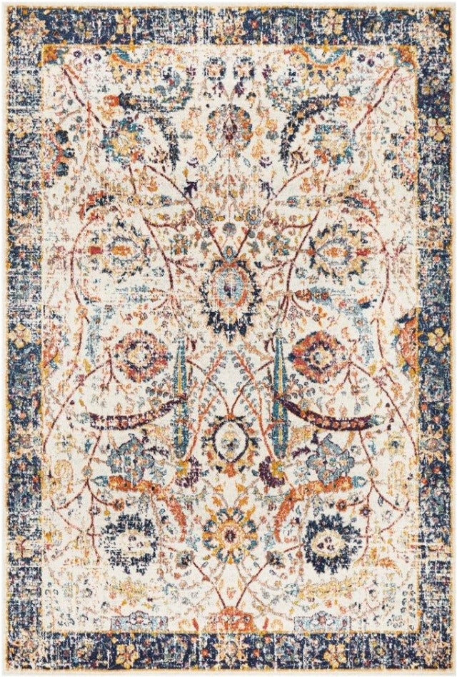 Peacock Distressed Rug | Multi