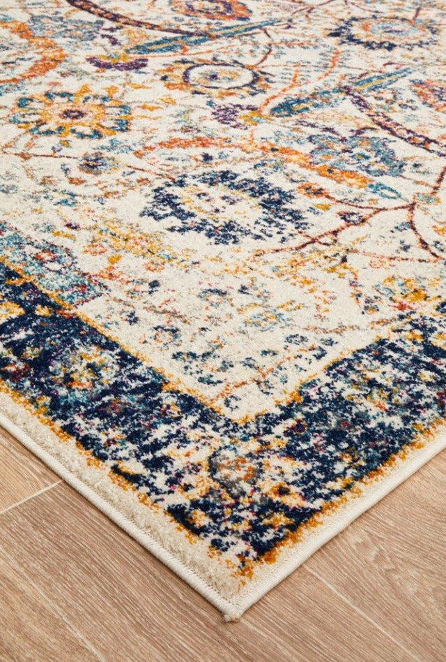 Peacock Distressed Rug | Multi