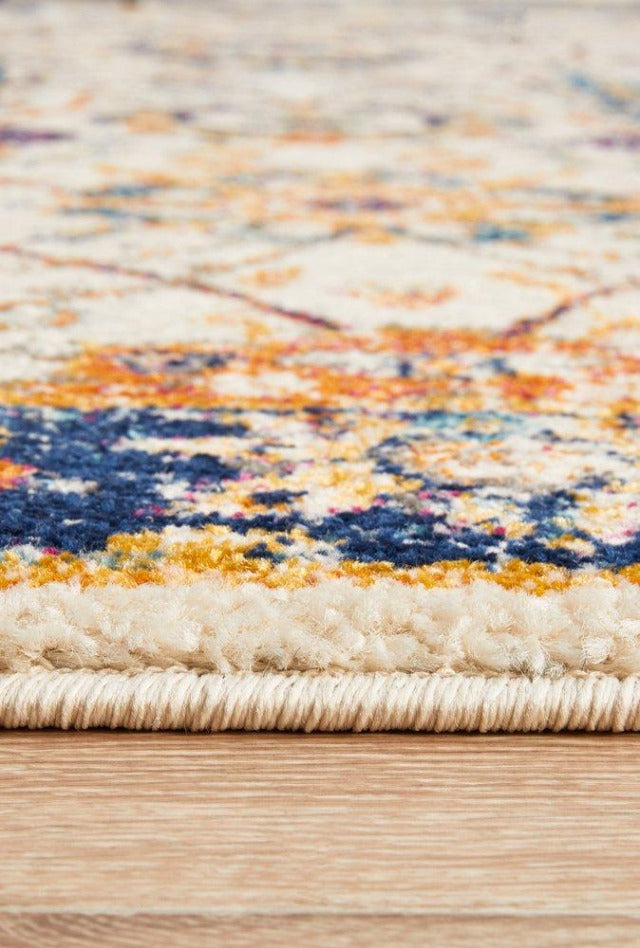Peacock Distressed Rug | Multi