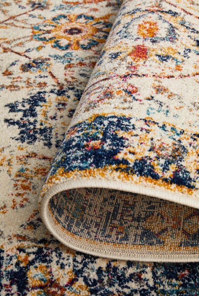 Peacock Distressed Rug | Multi