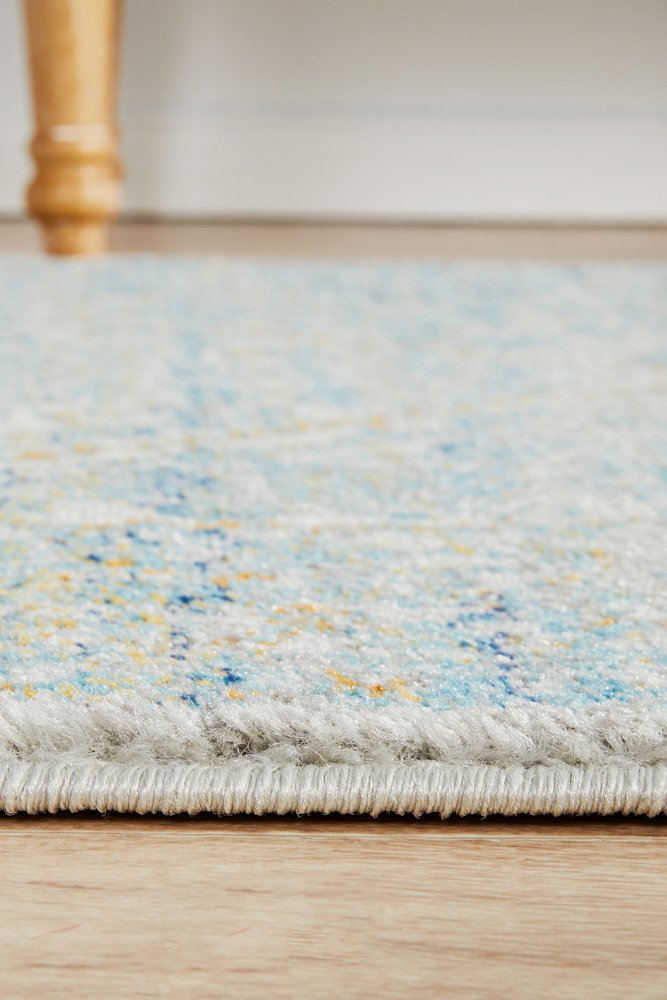 Duality Transitional Pre-made Hall Runner | Silver Blue Gold