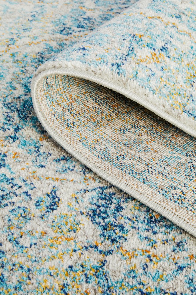 Duality Transitional Pre-made Hall Runner | Silver Blue Gold