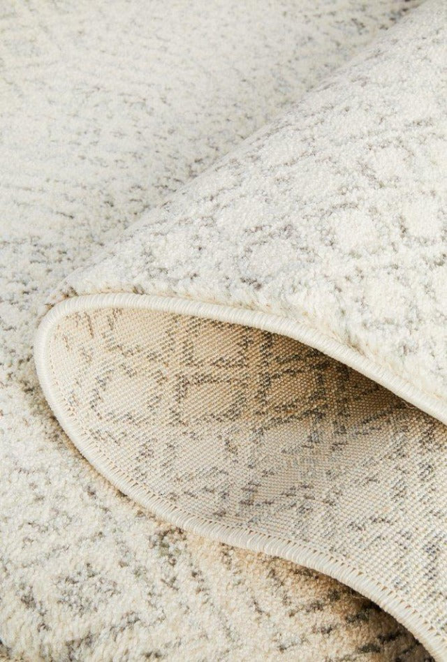 Glasgow Hall Runner | Off-White Grey Silver